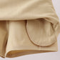 Khaki scallop hem bow skort