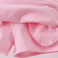 Pink scallop hem bow skort