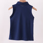 Blue everyday Collared Tank