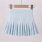 Sky pleated skort