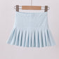 Sky pleated skort