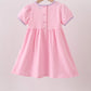 Pink ghost pumpkin embroidery dress