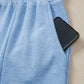 Beau Blue Cap Sleeve Matching Top and Jogger Pants Set