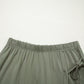 Laurel Green Solid Color Oversize Tee Tie Wrap Mini Skort 2pcs Set