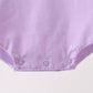 Purple ribbon ruffle bow bubble