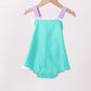 Green ribbon ruffle bow bubble
