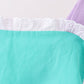 Green ribbon ruffle bow bubble