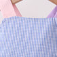 Blue ruffle bow bubble