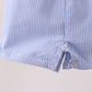 Blue ruffle bow bubble