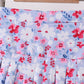 Blue floral print skorts