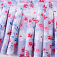 Blue floral print skorts