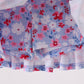 Blue floral print skorts