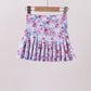 Blue floral print skorts