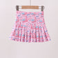 Pink flag star print skorts