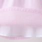 Pink stripe seersucker bow ruffle shorts set
