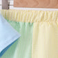 Colorblock pocket shorts set