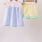 Colorblock ruffle shorts set