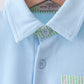 Blue pocket button down shirt