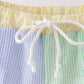 Blue&green seersucker shorts
