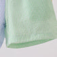 Blue&green seersucker shorts
