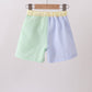 Blue&green seersucker shorts