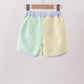 Yellow&green seersucker shorts