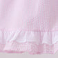 Pink lemon ruffle gingham bloomer set