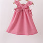 Red watermelon ruffle gingham dress