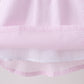 Pink lemon ruffle gingham dress