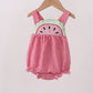 Red watermelon ruffle bubble