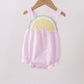 Pink lemon ruffle gingham bubble