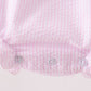 Pink lemon ruffle gingham bubble