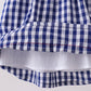 Black flag fireworks embroidery gingham dress