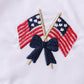 Black flag fireworks embroidery gingham dress