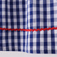 Black flag fireworks embroidery gingham dress