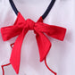 Red flag fireworks embroidery ruffle shorts set