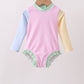 Pink stripe rashguard