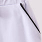 Snow white scallop hem bow skort