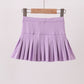 Purple pleated skort