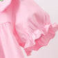 Pink Floral Embroidery Dress