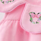 Pink Floral Embroidery Bubble