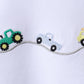 Blue Vehicle Embroidered Set