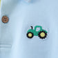 Blue Tractor Embroidered Polo