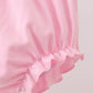 Pink football applique everyone has fun bloomer set