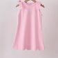 Pink Scalloped Bow Dress