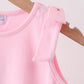 Pink Scalloped Bow Dress