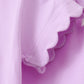 Purple Scalloped Shorts Set
