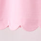 Pink Scalloped Shorts Set