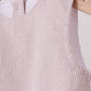 Khaki Seersucker Stripe Scalloped Dress
