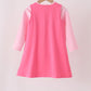 Pink Jack-O-Lantern applique 2pc dress set